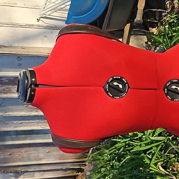 Liz Claiborne Genuine Green Leather w/Brown Accents Backpack - Picture 4 of 6